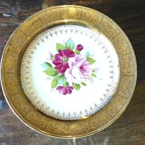 Nautilus Limoges 22kt.Gold Georgian China Plate